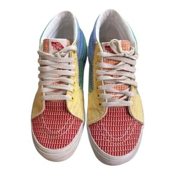 Vans Sk8-Mid Shoes Mens Size 10 Pride Edition Rainbow High Top Sneakers LGBTQ - Picture 6 of 12